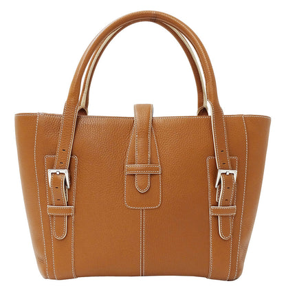 LOEWE ロエベ トートバッグ センダ キャメル レザー レディース 【中古】