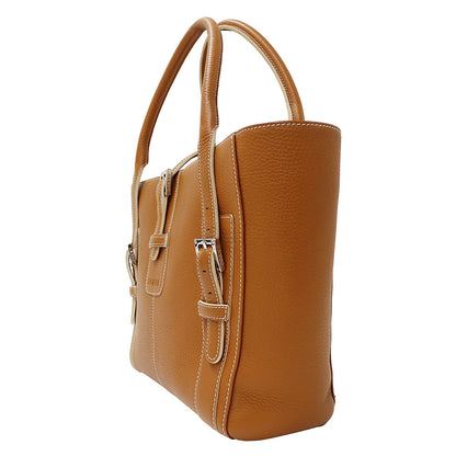 LOEWE ロエベ トートバッグ センダ キャメル レザー レディース 【中古】