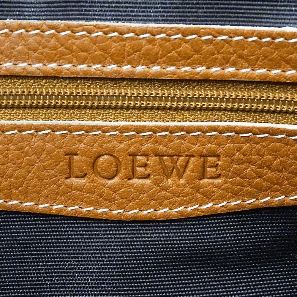 LOEWE ロエベ トートバッグ センダ キャメル レザー レディース 【中古】