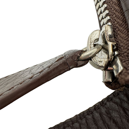 LOEWE ロエベ センダ ショルダーバッグ ダークブラウン レザー メンズ 【中古】