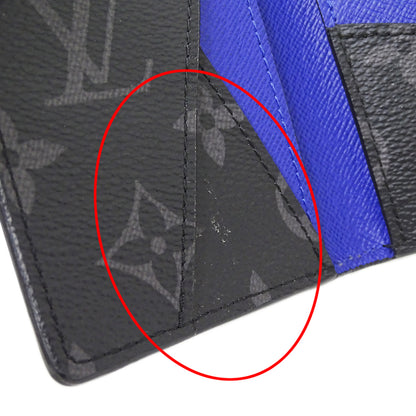 LOUIS VUITTON ルイ・ヴィトン オーガナイザー ドゥ ポッシュ カードケース エピ モノグラム エクリプス ノワール M80768 エピレザー メンズ 【中古】