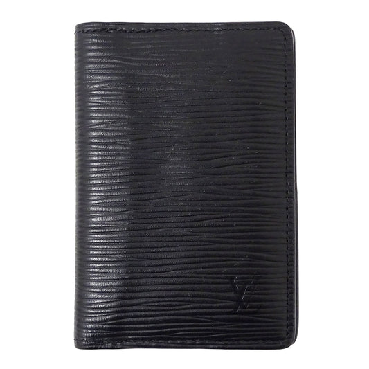 LOUIS VUITTON ルイ・ヴィトン オーガナイザー ドゥ ポッシュ カードケース エピ モノグラム エクリプス ノワール M80768 エピレザー メンズ 【中古】