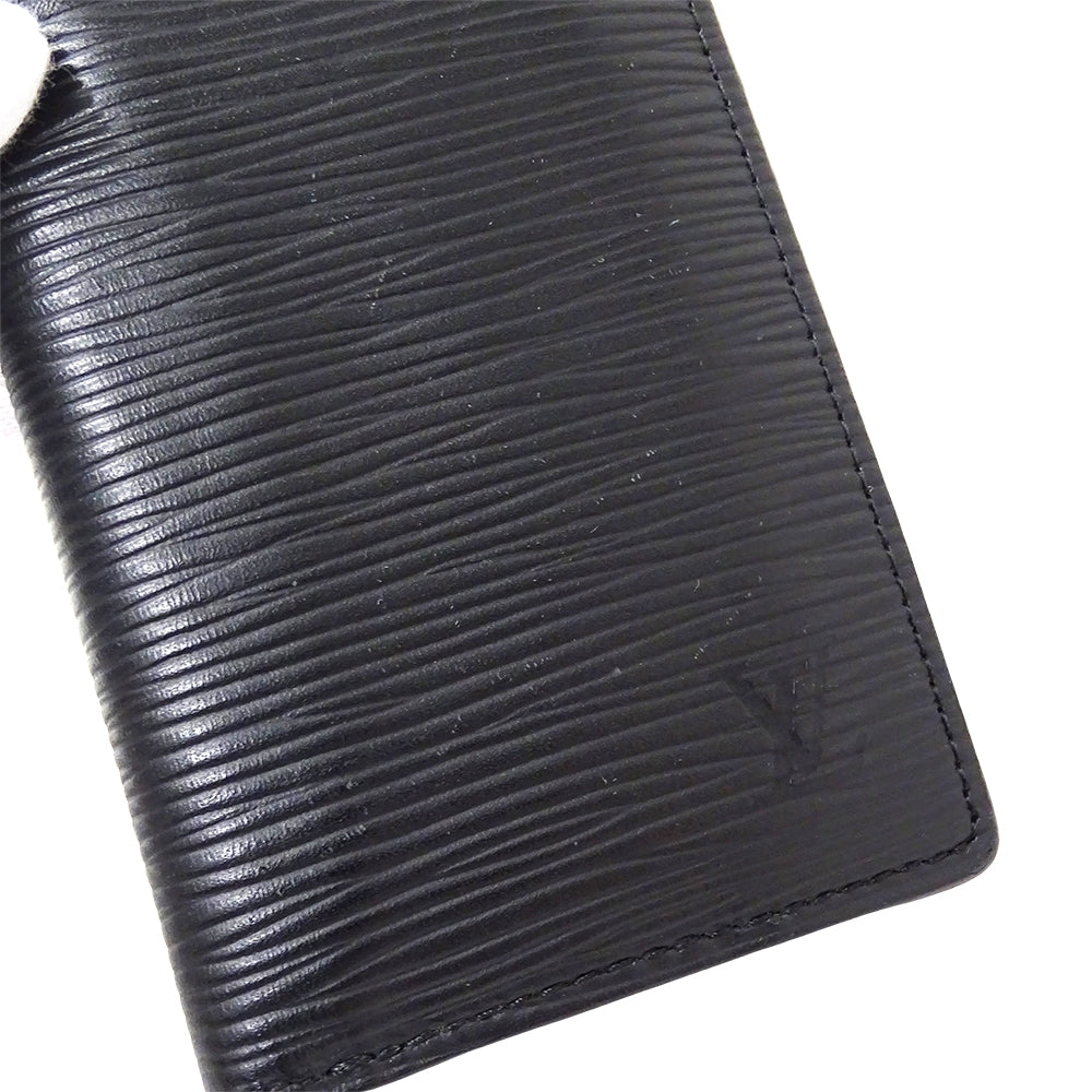 LOUIS VUITTON ルイ・ヴィトン オーガナイザー ドゥ ポッシュ カードケース エピ モノグラム エクリプス ノワール M80768 エピレザー メンズ 【中古】