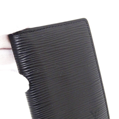 LOUIS VUITTON ルイ・ヴィトン オーガナイザー ドゥ ポッシュ カードケース エピ モノグラム エクリプス ノワール M80768 エピレザー メンズ 【中古】