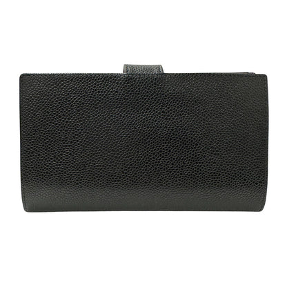 CHANEL シャネル 長財布 ココマーク ブラック キャビアスキン レディース 【中古】