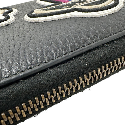GUCCI グッチ プチマーモント ドラゴン UFO 長財布 ブラック 474584 レザー メンズ 【中古】