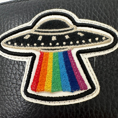 GUCCI グッチ プチマーモント ドラゴン UFO 長財布 ブラック 474584 レザー メンズ 【中古】