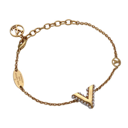 LOUIS VUITTON ルイ・ヴィトン ブラスレ・エッセンシャルV・ペルルゴールド ブレスレット メタル ゴールド レディース M68361 【中古】
