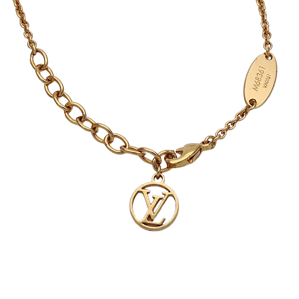 LOUIS VUITTON ルイ・ヴィトン ブラスレ・エッセンシャルV・ペルルゴールド ブレスレット メタル ゴールド レディース M68361 【中古】
