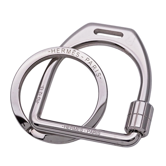 HERMES エルメス エトリエ キーホルダー メタル シルバー レディース メンズ 【中古】