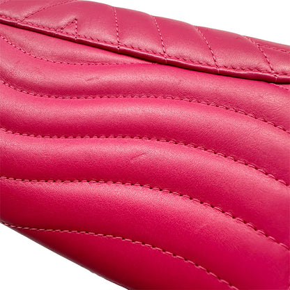 LOUIS VUITTON ルイ・ヴィトン ニューウェーブ ロングウォレット 長財布 フリージア M63820 レザー レディース 【中古】