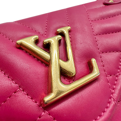 LOUIS VUITTON ルイ・ヴィトン ニューウェーブ ロングウォレット 長財布 フリージア M63820 レザー レディース 【中古】