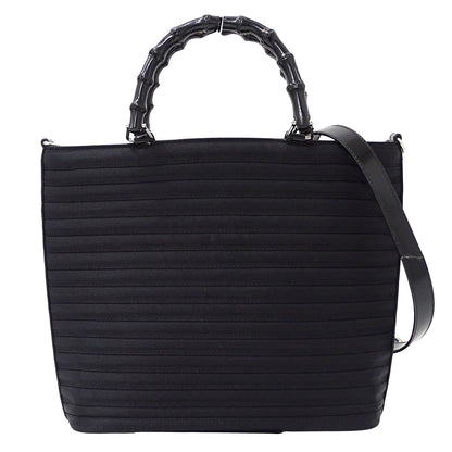 GUCCI グッチ 2wayバッグ バンブー ブラック 000 1998 0588 ナイロン レディース 【中古】