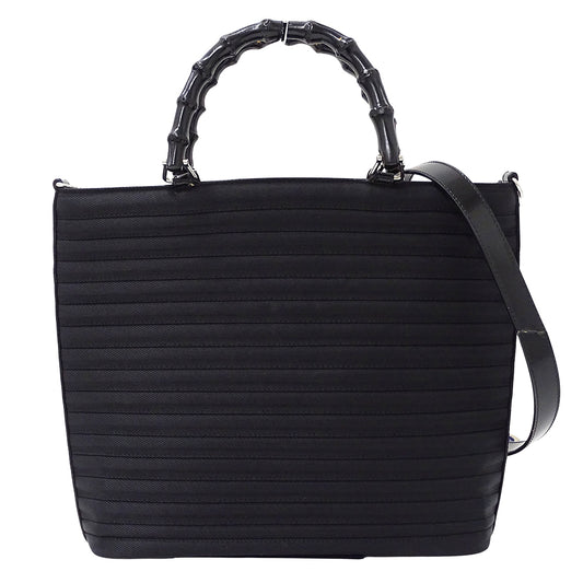 GUCCI グッチ 2wayバッグ バンブー ブラック 000 1998 0588 ナイロン レディース 【中古】