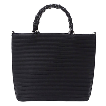 GUCCI グッチ 2wayバッグ バンブー ブラック 000 1998 0588 ナイロン レディース 【中古】