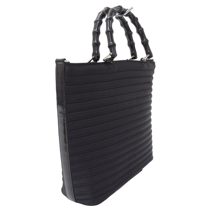 GUCCI グッチ 2wayバッグ バンブー ブラック 000 1998 0588 ナイロン レディース 【中古】
