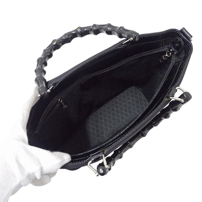GUCCI グッチ 2wayバッグ バンブー ブラック 000 1998 0588 ナイロン レディース 【中古】