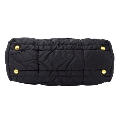 PRADA プラダ クリスピー 2wayバッグ ブラック BN1595 ナイロン レディース 【中古】