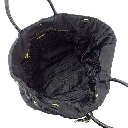 PRADA プラダ クリスピー 2wayバッグ ブラック BN1595 ナイロン レディース 【中古】