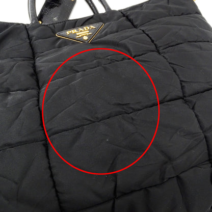 PRADA プラダ クリスピー 2wayバッグ ブラック BN1595 ナイロン レディース 【中古】