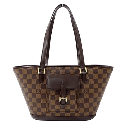 LOUIS VUITTON ルイ・ヴィトン マノスク PM トートバッグ ダミエ ダミエエベヌ N51121 ダミエキャンバス レディース 【中古】