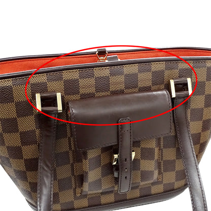LOUIS VUITTON ルイ・ヴィトン マノスク PM トートバッグ ダミエ ダミエエベヌ N51121 ダミエキャンバス レディース 【中古】