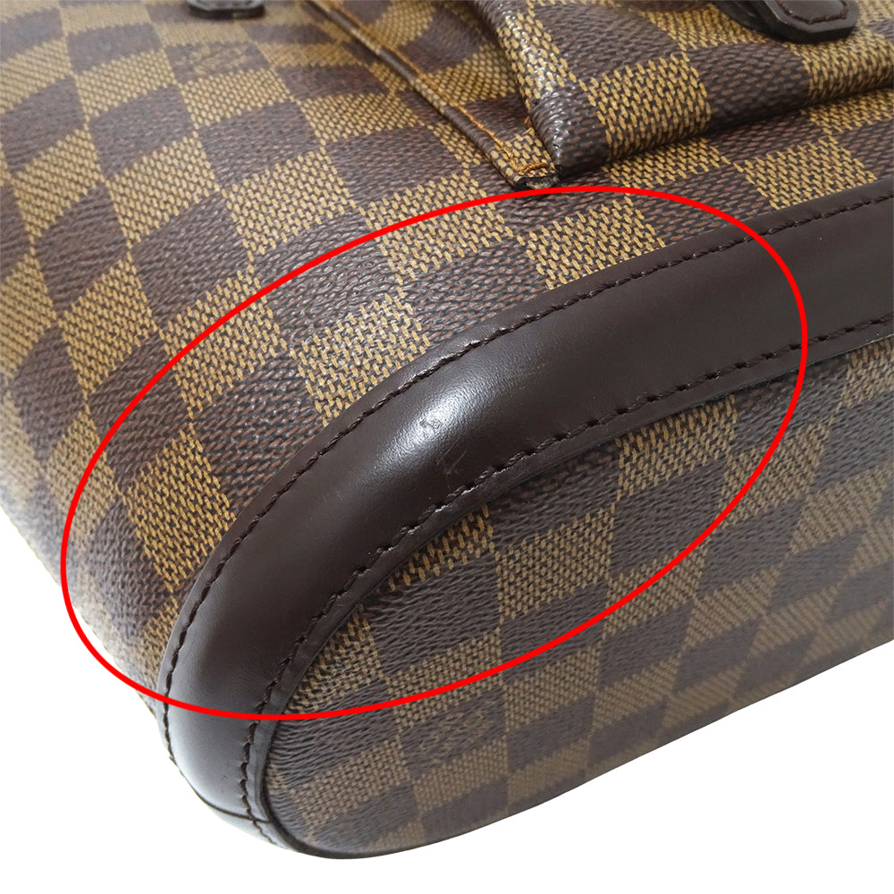 LOUIS VUITTON ルイ・ヴィトン マノスク PM トートバッグ ダミエ ダミエエベヌ N51121 ダミエキャンバス レディース 【中古】