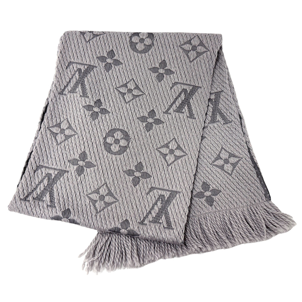 LOUIS VUITTON ルイ・ヴィトン エシャルプ・ロゴマニア マフラー・ストール モノグラム グリペルル M74742 ウール レディース 【中古】