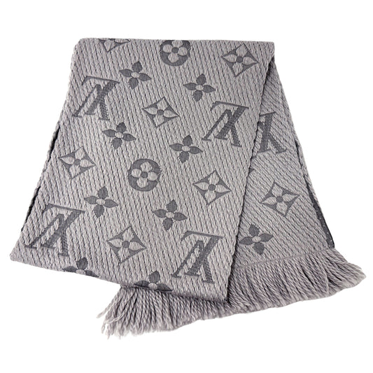 LOUIS VUITTON ルイ・ヴィトン エシャルプ・ロゴマニア マフラー・ストール モノグラム グリペルル M74742 ウール レディース 【中古】