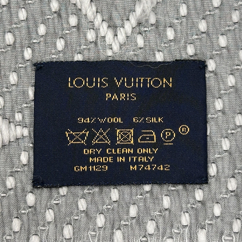 LOUIS VUITTON ルイ・ヴィトン エシャルプ・ロゴマニア マフラー・ストール モノグラム グリペルル M74742 ウール レディース 【中古】