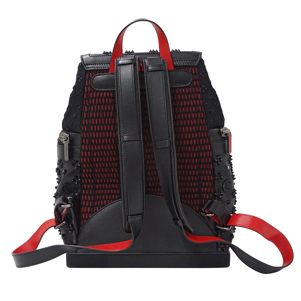 Christian Louboutin クリスチャンルブタン エクスプローラーファンク リュック ブラック ナイロン レディース メンズ 【中古】