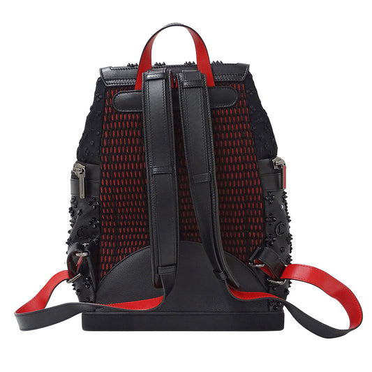 Christian Louboutin クリスチャンルブタン エクスプローラーファンク リュック ブラック ナイロン レディース メンズ 【中古】