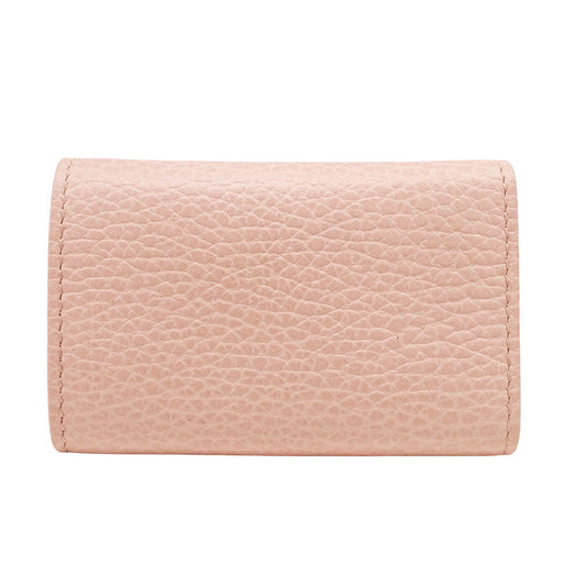 GUCCI グッチ ダブルG キーケース キーケース プチマーモント ピンク 456118 レザー レディース 【中古】