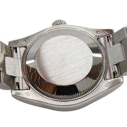 ROLEX ロレックス デイトジャスト 178239 D番 ボーイズ 腕時計 自動巻き AT 750WG ホワイトゴールド 10P ダイヤモンド ブラック 磨き済み 【中古】