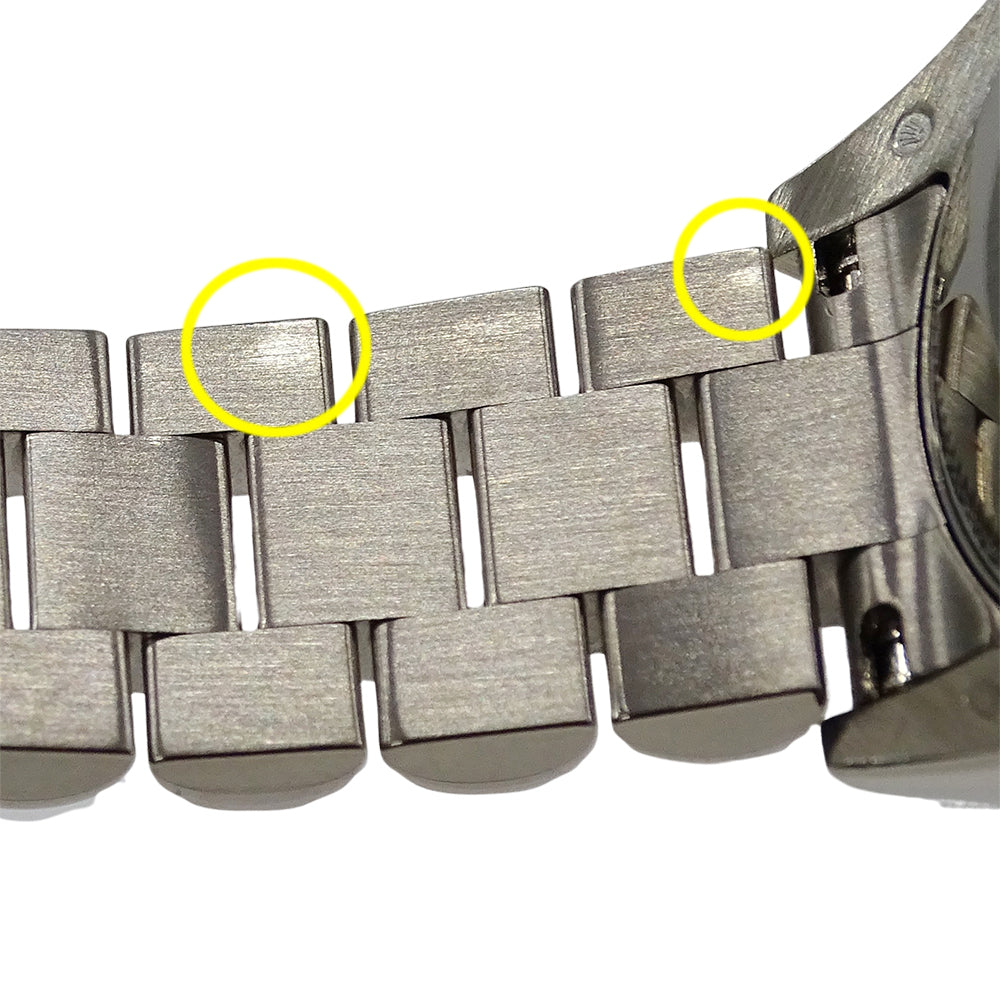 ROLEX ロレックス デイトジャスト 178239 D番 ボーイズ 腕時計 自動巻き AT 750WG ホワイトゴールド 10P ダイヤモンド ブラック 磨き済み 【中古】