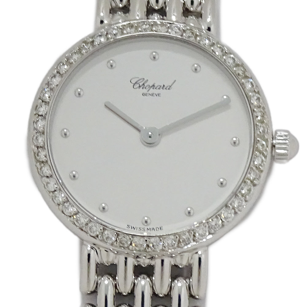 Chopard ショパール クラシック 10/5911 レディース 腕時計 クオーツ QZ ホワイトゴールド 750WG WG無垢 ダイヤモンド ホワイト 磨き済み 【中古】