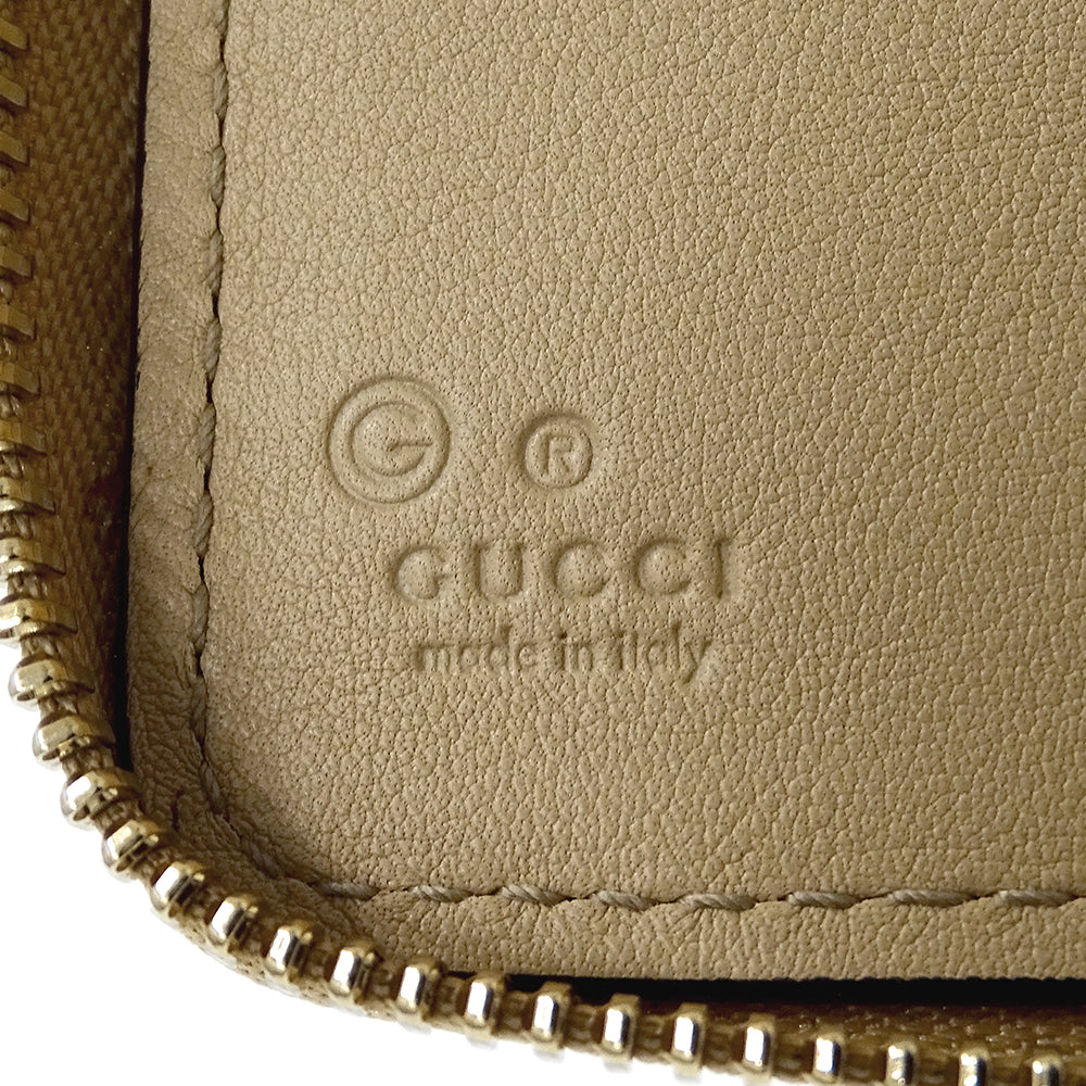 GUCCI グッチ 長財布 ディアマンテ ベージュ 321117 レザー レディース 【中古】