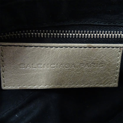 BALENCIAGA バレンシアガ ショルダーバッグ ベージュ グレージュ レザー レディース 【中古】