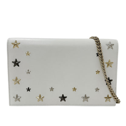 JIMMY CHOO ジミーチュウ 2wayバッグ ホワイト レザー レディース 【中古】