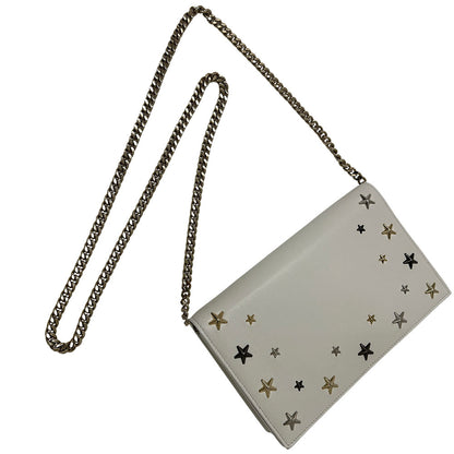 JIMMY CHOO ジミーチュウ 2wayバッグ ホワイト レザー レディース 【中古】