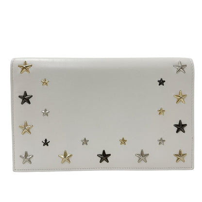 JIMMY CHOO ジミーチュウ 2wayバッグ ホワイト レザー レディース 【中古】