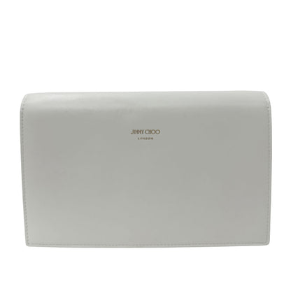 JIMMY CHOO ジミーチュウ 2wayバッグ ホワイト レザー レディース 【中古】