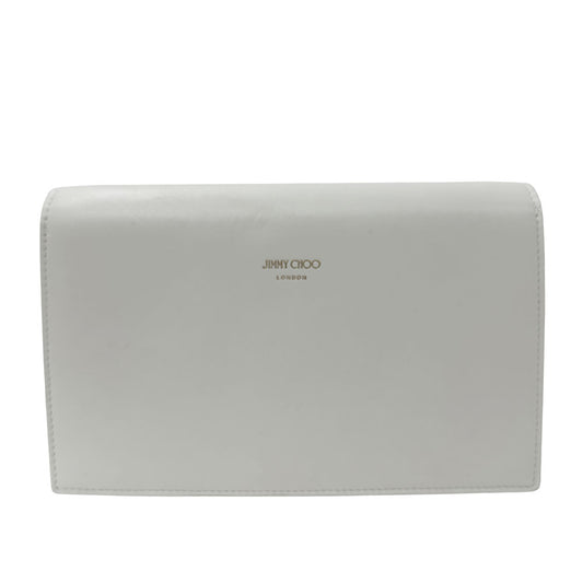 JIMMY CHOO ジミーチュウ 2wayバッグ ホワイト レザー レディース 【中古】
