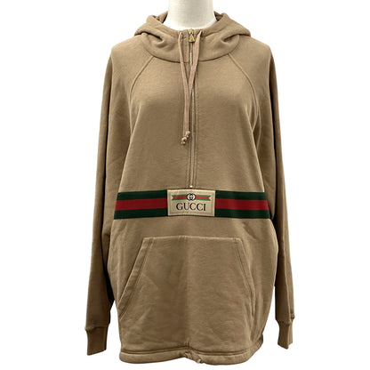 GUCCI グッチ スウェットシャツ パーカー シェリー ブラウン マルチカラー 644656 コットン メンズ 【中古】