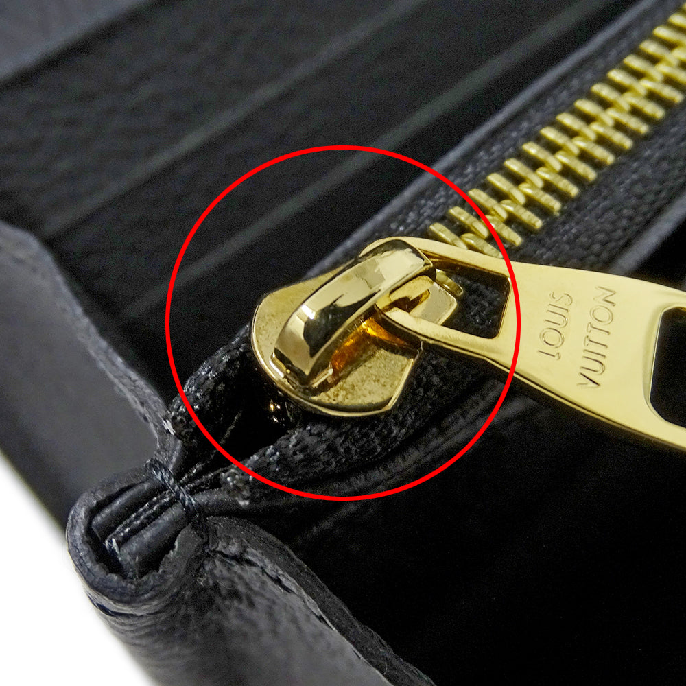 LOUIS VUITTON ルイ・ヴィトン ポルトフォイユ サラ 長財布 モノグラム アンプラント ノワール M82257 モノグラムアンプラント レディース 【中古】