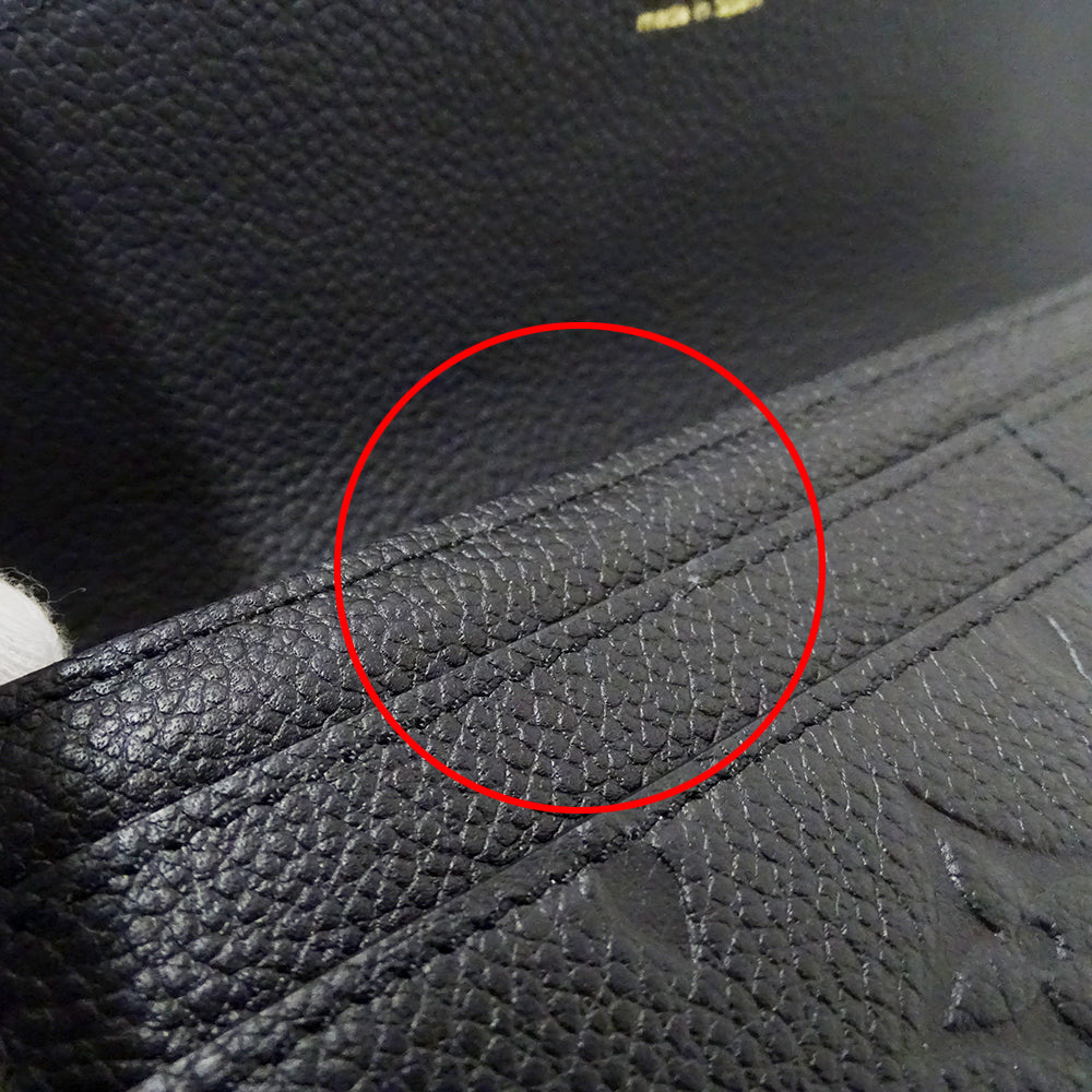 LOUIS VUITTON ルイ・ヴィトン ポルトフォイユ サラ 長財布 モノグラム アンプラント ノワール M82257 モノグラムアンプラント レディース 【中古】