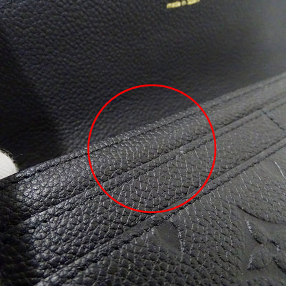 LOUIS VUITTON ルイ・ヴィトン ポルトフォイユ サラ 長財布 モノグラム アンプラント ノワール M82257 モノグラムアンプラント レディース 【中古】
