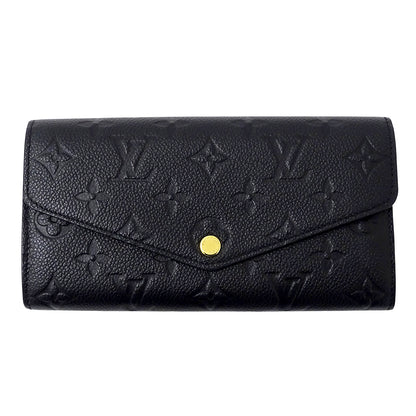 LOUIS VUITTON ルイ・ヴィトン ポルトフォイユ サラ 長財布 モノグラム アンプラント ノワール M82257 モノグラムアンプラント レディース 【中古】