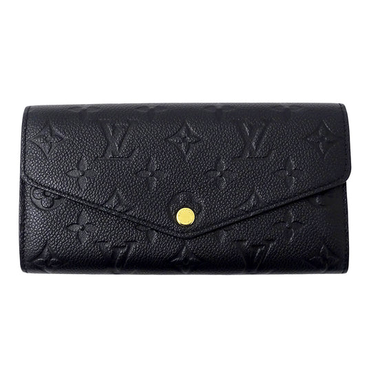 LOUIS VUITTON ルイ・ヴィトン ポルトフォイユ サラ 長財布 モノグラム アンプラント ノワール M82257 モノグラムアンプラント レディース 【中古】