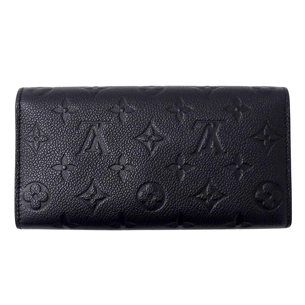 LOUIS VUITTON ルイ・ヴィトン ポルトフォイユ サラ 長財布 モノグラム アンプラント ノワール M82257 モノグラムアンプラント レディース 【中古】